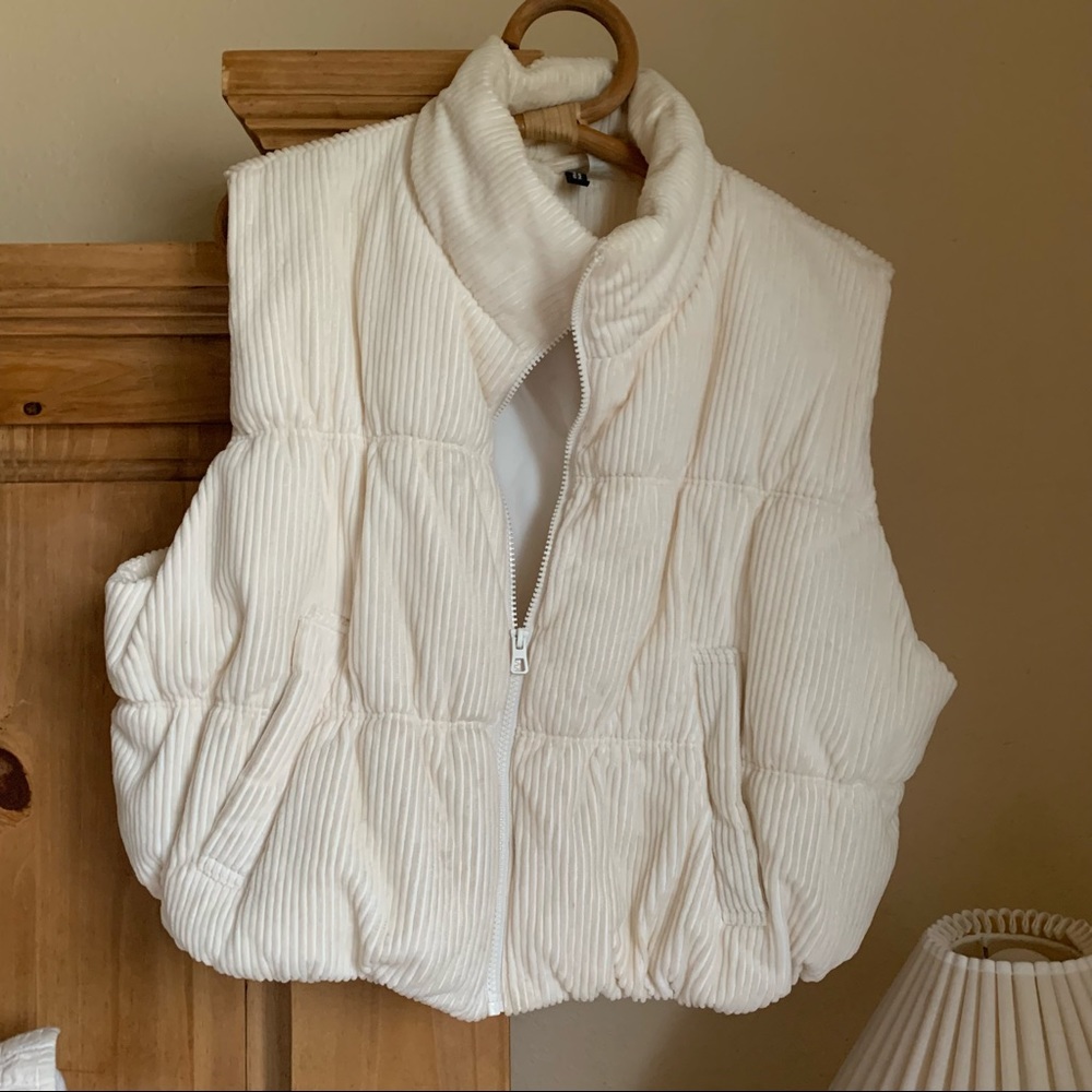 H&M Corduroy Oversized Vest Size XL